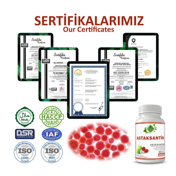 Astaksantin Kapsül (ASTAXANTHİN CAPSULE) 60 Adet - Resim 5
