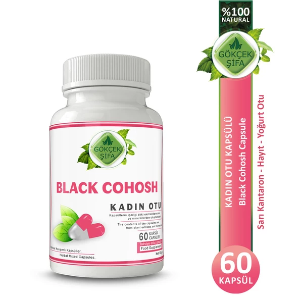 Kadın Otu Kapsül (BLACK COHOSH CAPSULE) 60 Adet ürün görseli 1