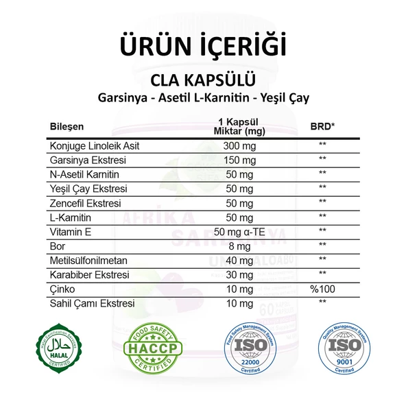 Cla Kapsül (CLA CAPSULE) 60 Adet - Resim 3