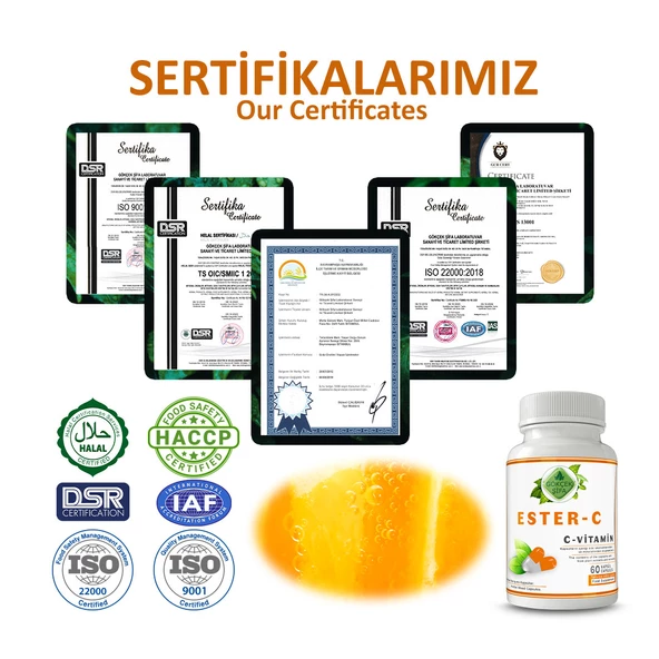 Ester C Kapsül (ESTER C VİTAMİN CAPSULE) 60 Adet - Resim 5