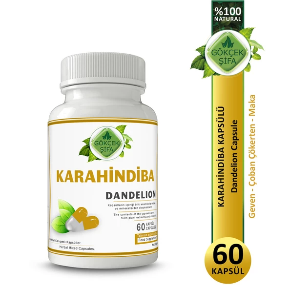 Karahindiba Kapsül (Dandelion Capsule)  60 Adet ürün görseli 1