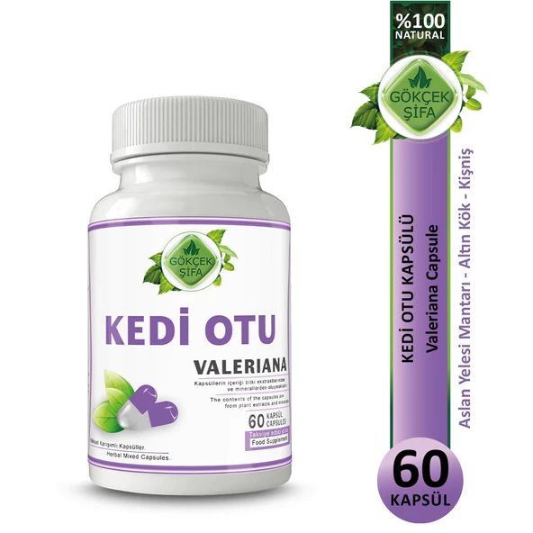 Kedi Otu Kapsül (Valeriana Capsule) 60 Adet ürün görseli 1