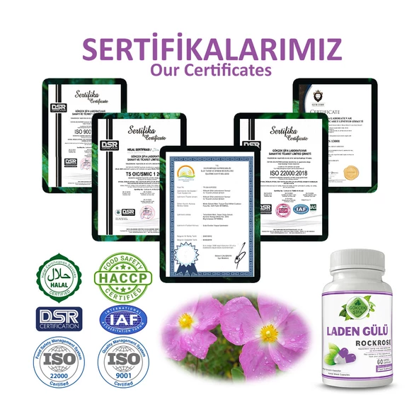 Laden Gülü Kapsül (Rock Rose Capsule) 60 Adet - Resim 5