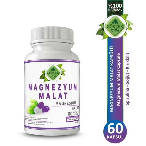 Magnezyum Malat Kapsül (Magnesium Malate Capsule) 60 Adet ürün görseli 1