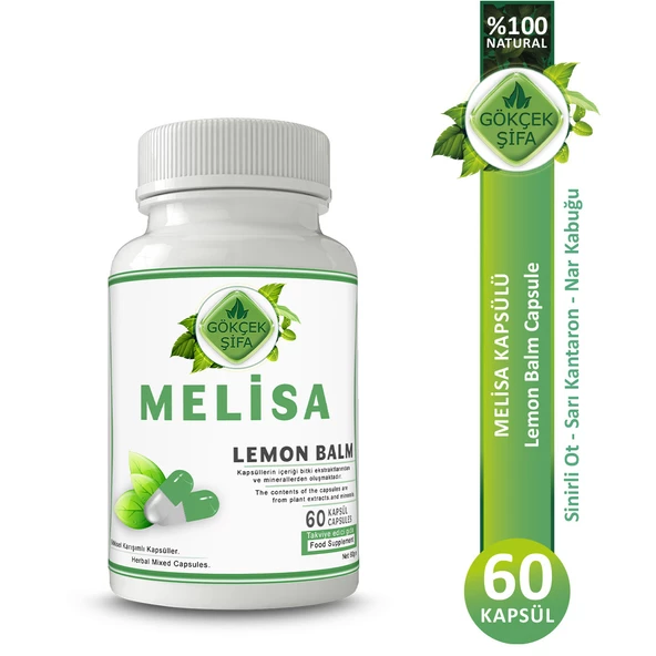 Melisa Kapsül (LEMON BALM CAPSULE) 60 Adet ürün görseli 1