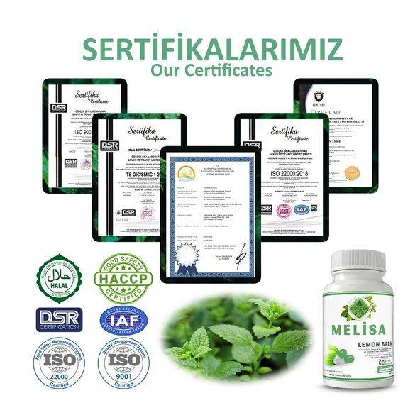 Melisa Kapsül (LEMON BALM CAPSULE) 60 Adet - Resim 5