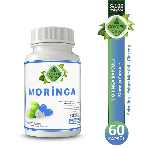 Moringa Kapsül (Moringa Capsule)  60 Adet ürün görseli 1