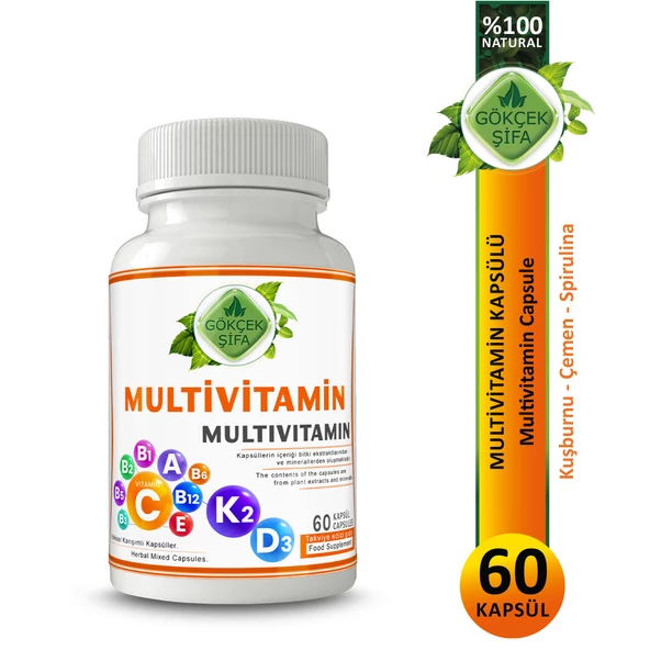 Multivitamin Kapsül (Multivitamin Capsule) 60 Adet ürün görseli 1