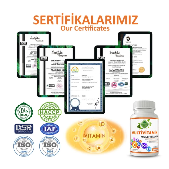 Multivitamin Kapsül (Multivitamin Capsule) 60 Adet - Resim 5
