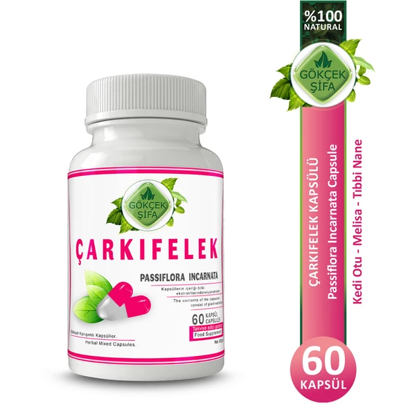 Çarkıfelek Kapsül (PASSİFLORA INCARNATA CAPSULE) 60 Adet ürün görseli 1