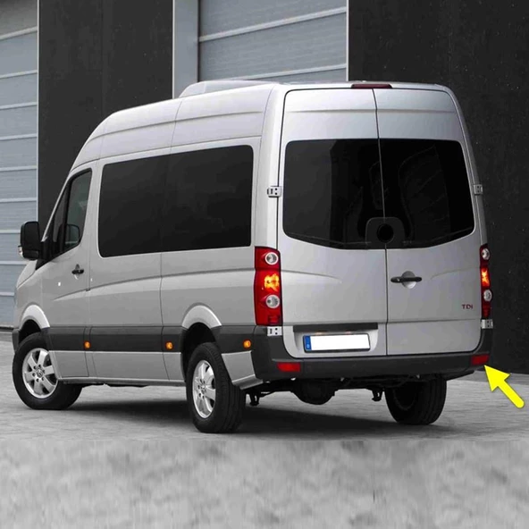 VW Crafter 2006-2016 Arka Tampon Sağ Reflektörü Kedi Gözü 2E0945105A ürün görseli 1