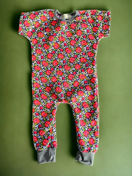 Flower Power Bebek Tulumu - Resim 5