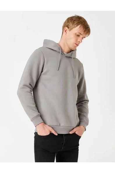 Erkek Sweatshirt Turuncu 3wam70050mk - Resim 10