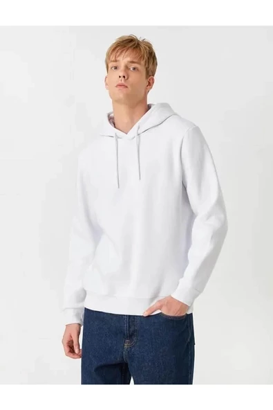 Erkek Sweatshirt Turuncu 3wam70050mk - Resim 5