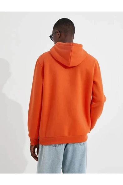 Erkek Sweatshirt Turuncu 3wam70050mk - Resim 4