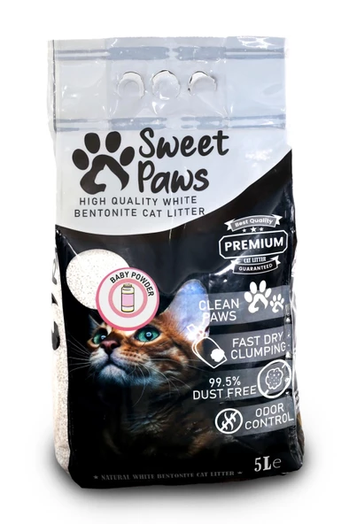 SWEET PAWS KEDİ KUMU 5 LT BEBE PUDRASI ürün görseli 1