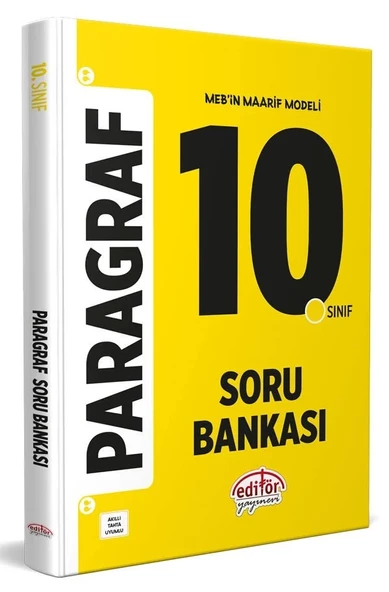 Editör Yayınları Editör Yayınevi 10. Sınıf Paragraf Soru Bankası ürün görseli 1