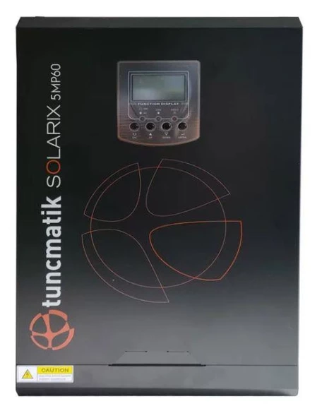 Tunçmatik Solarix 5 Kva 5KW 5000 Watt 48 Volt Mppt 60A Akıllı İnverter İnvertör – Dc ürün görseli 1