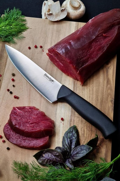 Stevig Solid Şef Bıçağı 17,5 cm Siyah ST-400.001 ürün görseli 1