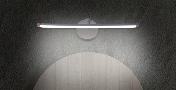 D-light Resim Ayna Aplik 40 cm. Beyaz - Resim 4