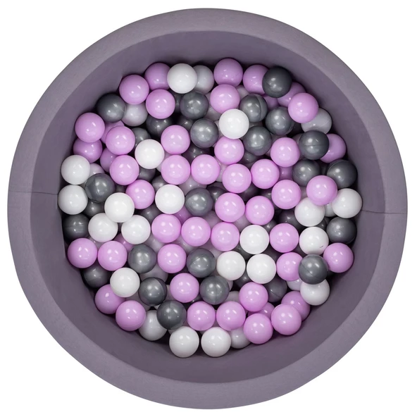 Wellgro Bubble Pops Gri Top Havuzu-Gri/Beyaz/Lila ürün görseli 1