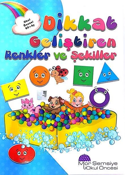 Dikkat Geliştiren Renkler ve Şekiller Mor Şemsiye Yayınları ürün görseli 1