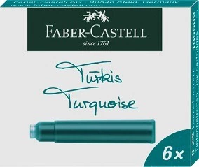 Faber-Castell DK Kartuş, Turkuaz 6lı ürün görseli 1