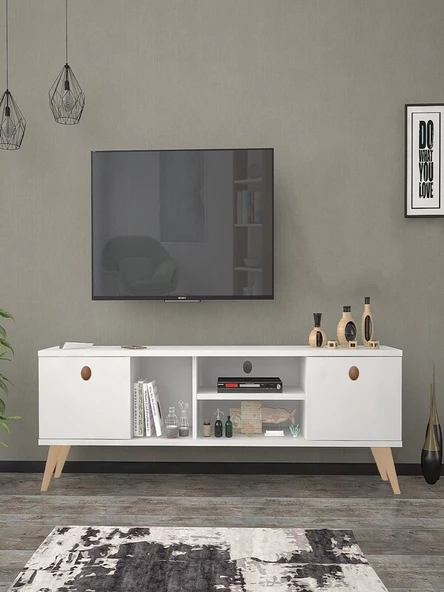 160 Cm Esin Beyaz Tv Ünitesi ürün görseli 1