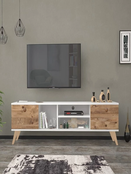 160 Cm Esin Beyaz-Atlantik Tv Ünitesi ürün görseli 1
