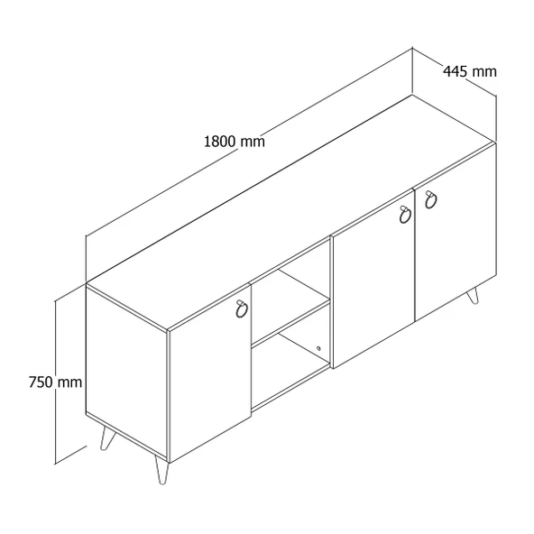 Buse Konsol Çam - KSL0302 - Resim 4