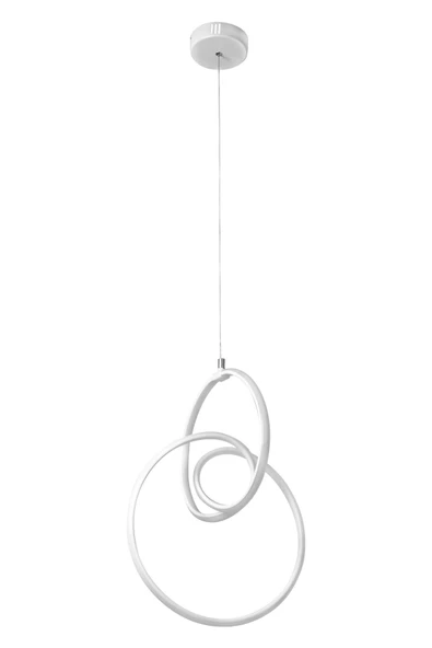 D-light Ring Ledli Avize Beyaz - Resim 3