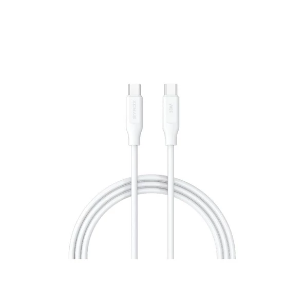 Syrox PD18TK Type-c to Type-c 1m / 18W PD 3.0A Kablo - Resim 2