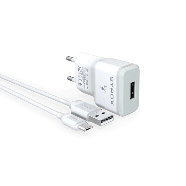 2 Adet - Syrox J15 Micro Usb Şarj Aleti 2.0 Amper - Resim 2