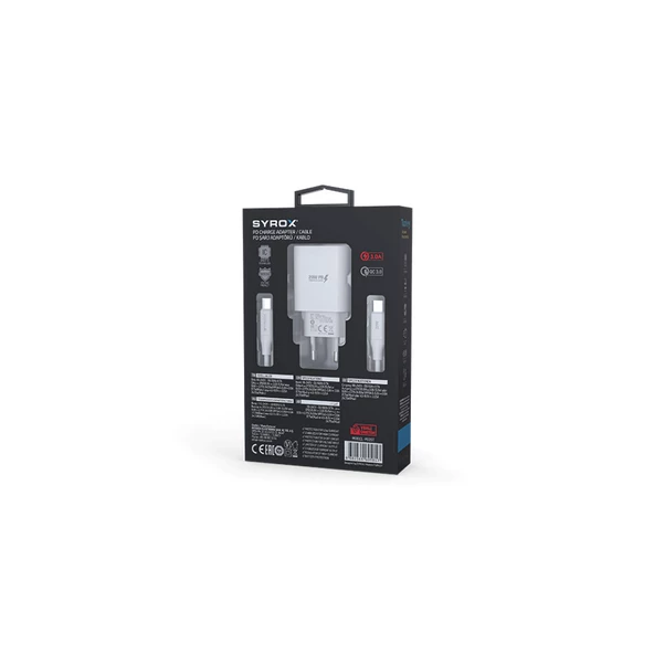 Syrox PD25T Type-c Başlık İki Ucu Type-c Kablo 25W PD Quıck Şarj - Resim 2