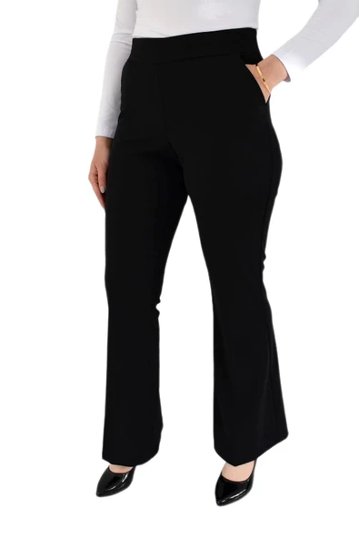 Kadın İspanyol Paça Kumaş Pantolon BGL-ST02696 - Resim 8
