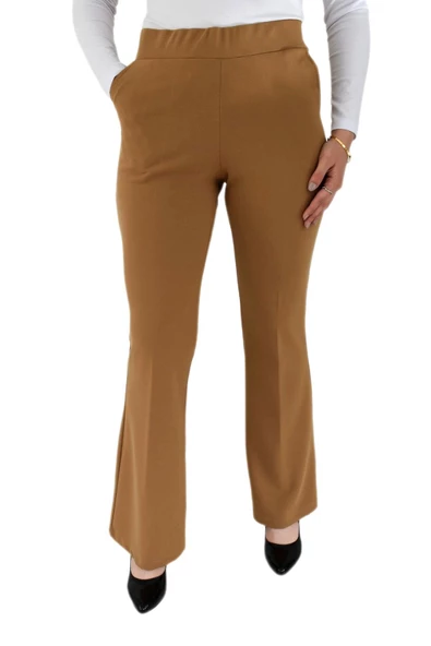 Kadın İspanyol Paça Kumaş Pantolon BGL-ST02696 - Resim 3