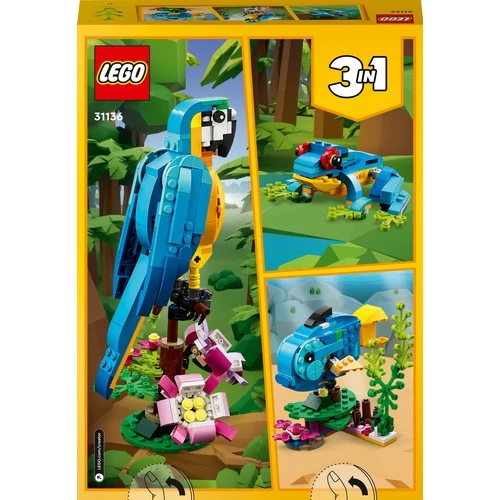 LEGO Creator 31136 Egzotik Papağan (253 Parça) - Resim 4
