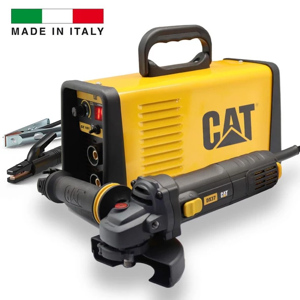 Cat Dz161t 160 Amper Tıg Lıft/Mma Çanta Tipi Profesyonel Dijital İnverter Kaynak Makinesi + Cat Dx37 Avuç Taşlama ürün görseli 1