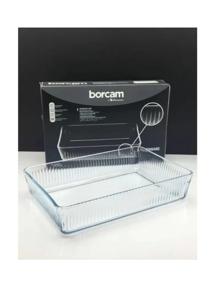 Paşabahçe 59964 Borcam Fırın Tepsisi 3000 cc 30X20 cm ürün görseli 1