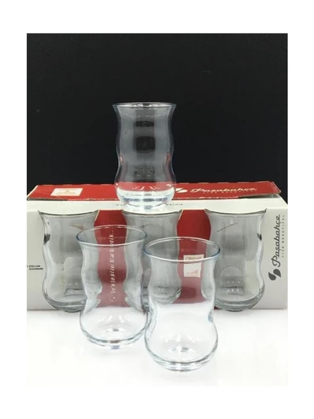 Paşabahçe 42981 Çiftebelli Çay Bardağı 140 cc 6'lı ürün görseli 1