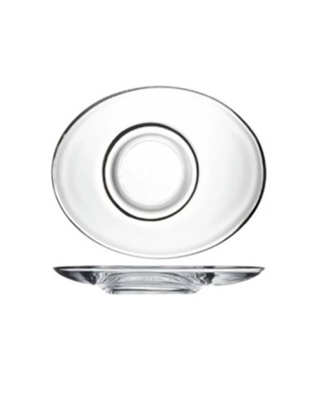 Paşabahçe 54381 Aqua Oval Çay Tabağı 6'lı ürün görseli 1