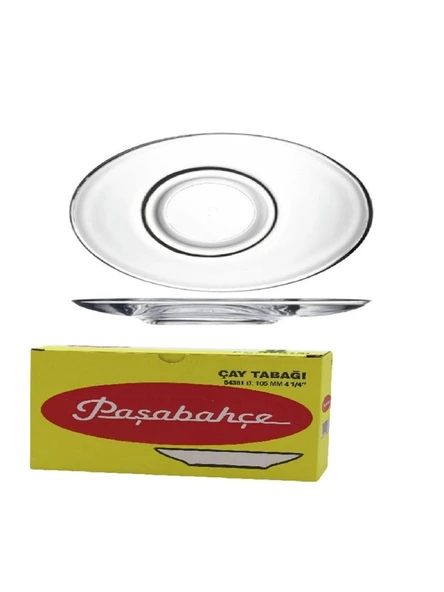 Paşabahçe 54381 Aqua Oval Çay Tabağı 6'lı - Resim 3