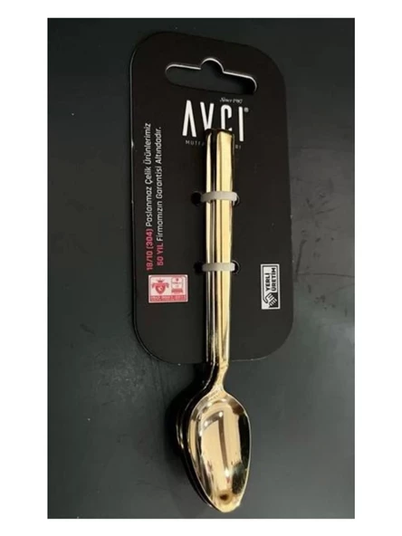 Avcı AVC 957 Klasik Gold Çay Kaşığı 3'lü ürün görseli 1