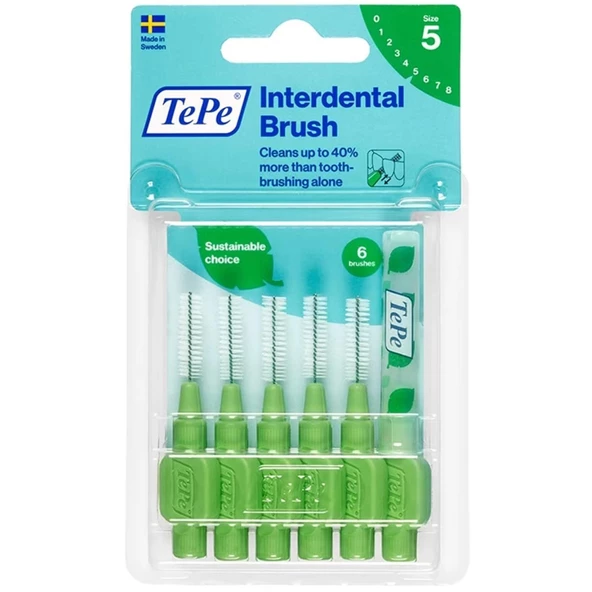 Tepe Blister Arayüz Fırçası 0.8 mm Yeşil 6 lı Paket ürün görseli 1