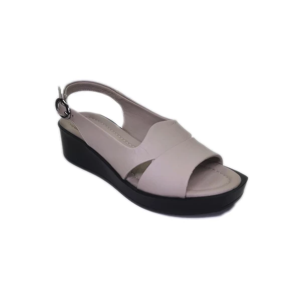 Janestt Kadın Deri Sandalet 131-6043 - Resim 6