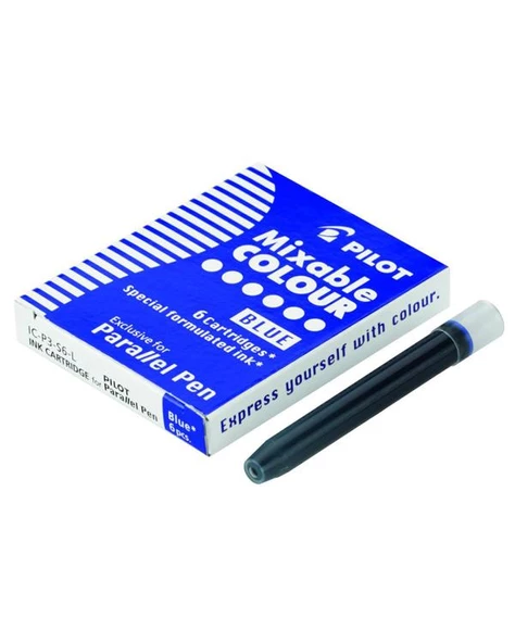 Pilot Parallel Pen Orijinal Kartuş Mavi 6lı ürün görseli 1