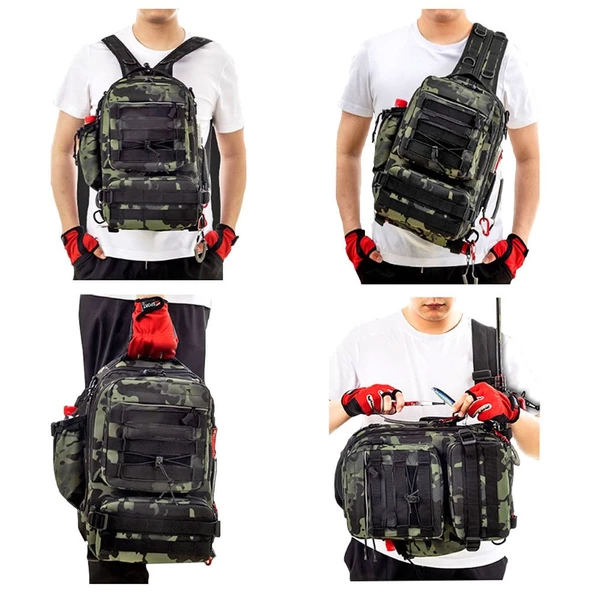 Sea Horse Explorer&Back Pack Spin Çanta Camo - Resim 4