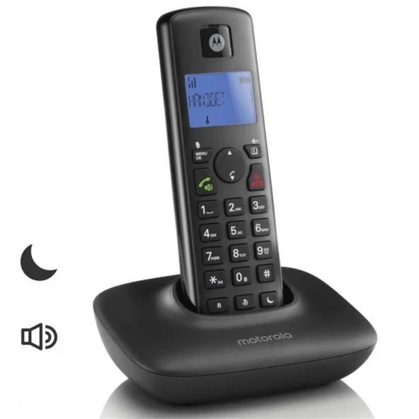 Motorola T401+ Handsfree Dect Telsiz Telefon Siyah ürün görseli 1