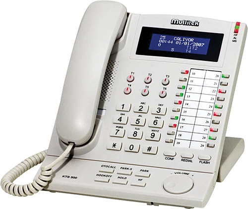 Multitek KTS 500 Masaüstü Santral Operatör Telefonu LCD Ekranlı Handsfree Kablolu Ofis Telefonu ürün görseli 1