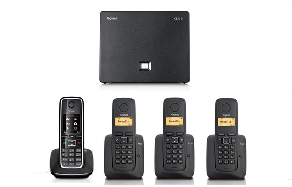 Gigaset C530 IP 4 Dahili Dect Telsiz Kablosuz Telefon Santrali ürün görseli 1